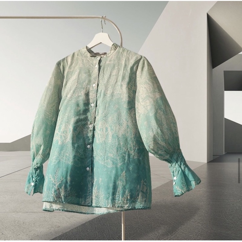 el mar minorca with puff shirt benang jarum