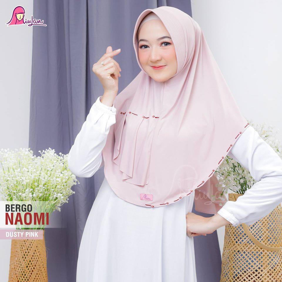 BERGO NAOMI MIULAN HIJAB-Dustypink