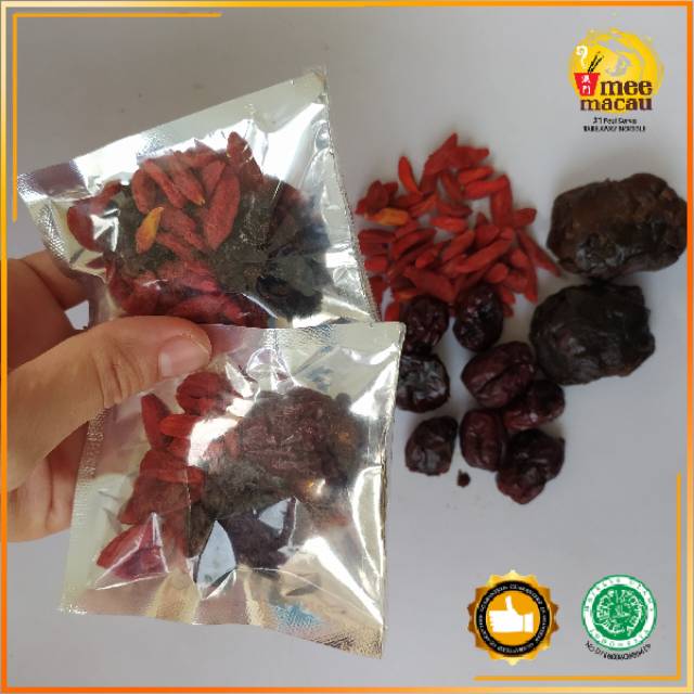 Teh Angco Sachet | Red Dates Beauty Tea Hong Zao Kurma Chinese | 11 Gram