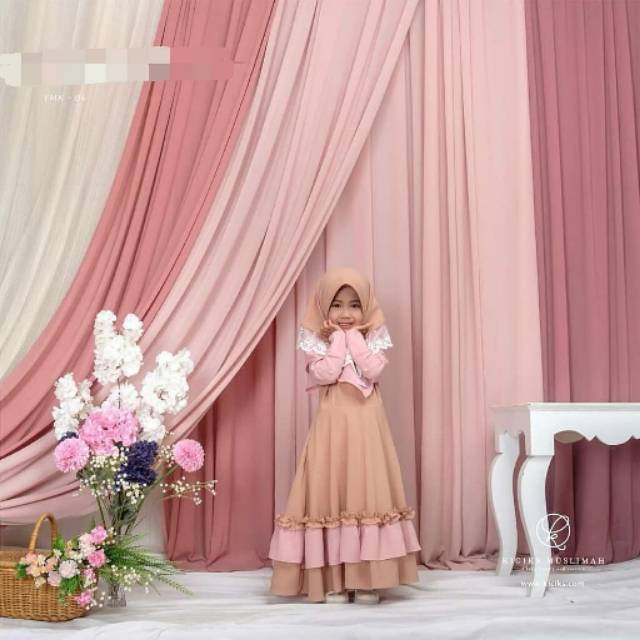(TASYA KIDS) Gamis Anak Perempuan BAJU ANAK PEREMPUAN STELAN ANAK PEREMPUAN 3-4 THN TERMURAH