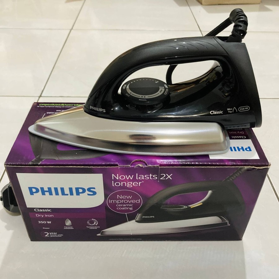 Setrika Philips Keramik Classic Dry Iron HD1173 HD 1173 Ceramic