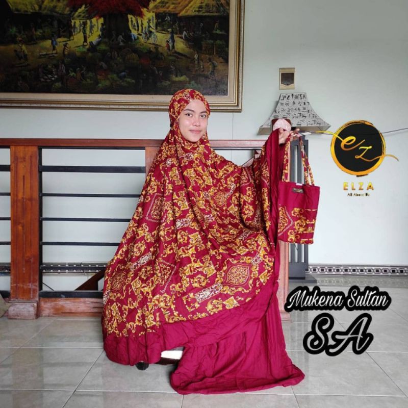 Mukena Super Jumbo Sultan ori Elza Bali