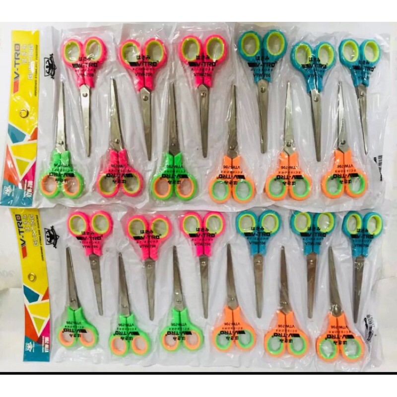 

YUH 12PCS GUNTING WARNA TANGGUNG 6 INCH-VT706