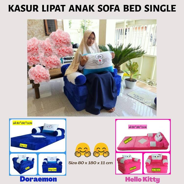 Sofa Bed Bulu Rasfur Kasur Lipat Minimalis Busa Yellow Premium Kursi Tamu Motif Karakter Sofa Bad