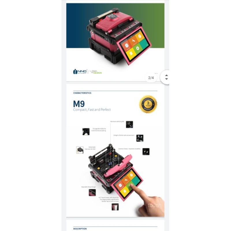 fusion splicer inno M9 backbone/splicer inno m9