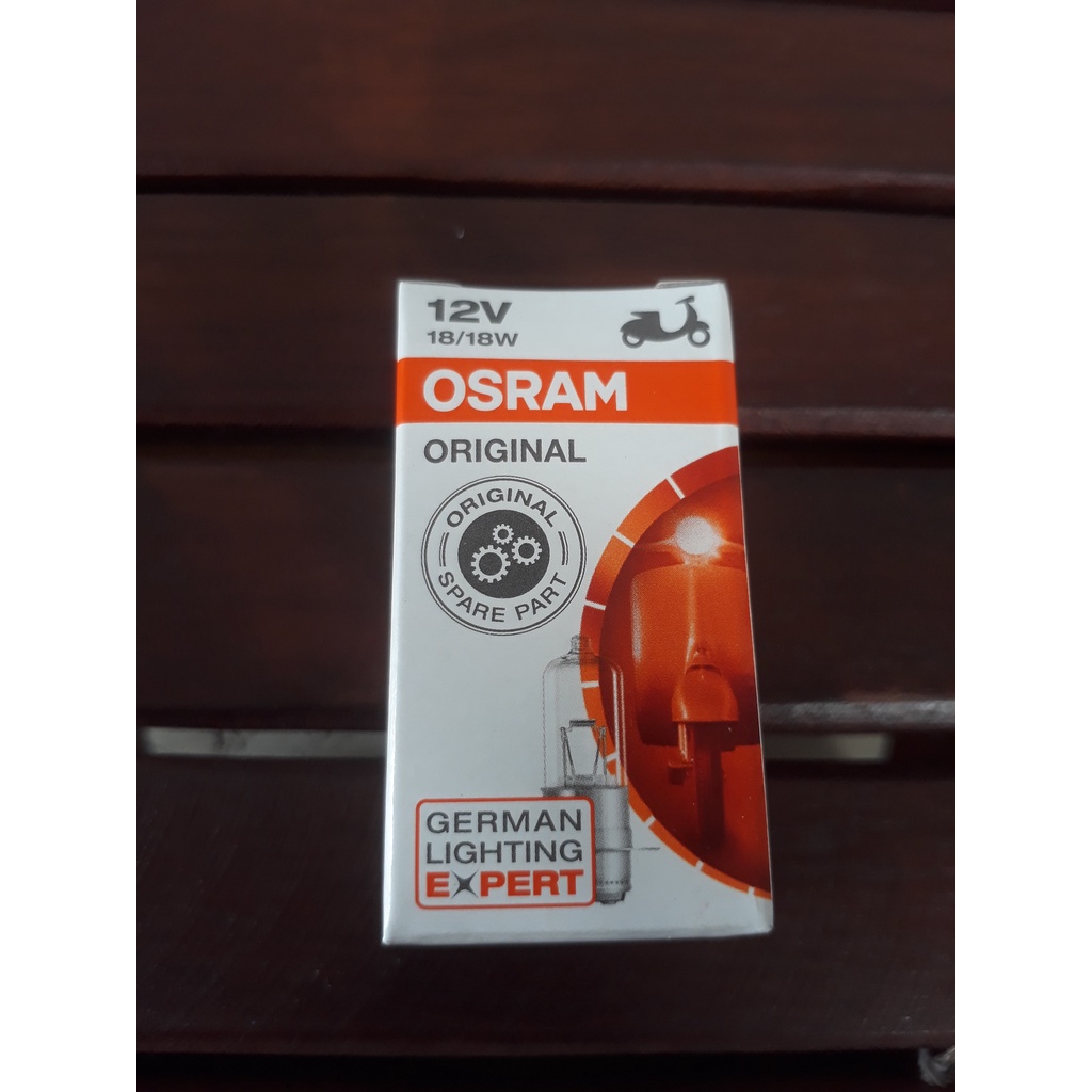 Lampu Bohlam Depan Halogen OSRAM Motor Bebek & Matic 12v 18w