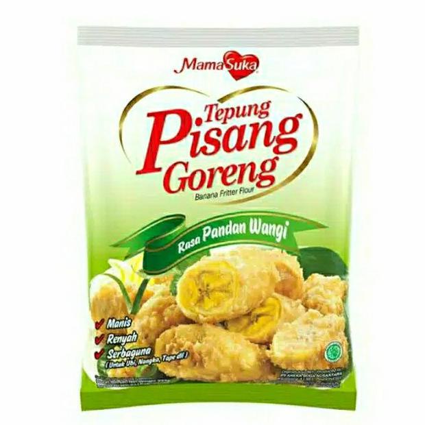 

MAMASUKA Tepung Pisang Goreng PANDAN Banana Fritter Flour Mama Suka