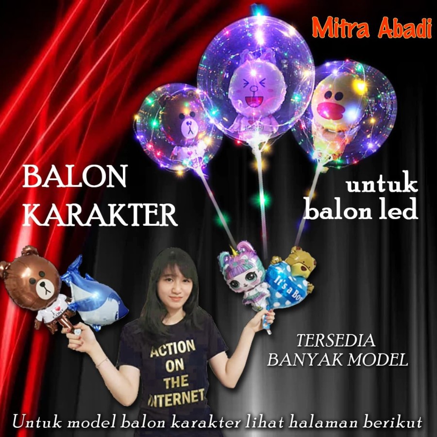 Balon Karakter Kartun Animasi for Balon LED