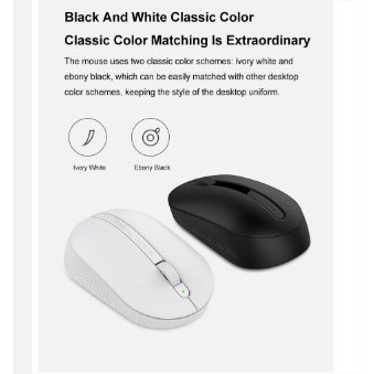 Xiaomi MIIIW Wireless Silent Mouse 2.4GHz 1000DPI Optical Laptop PC