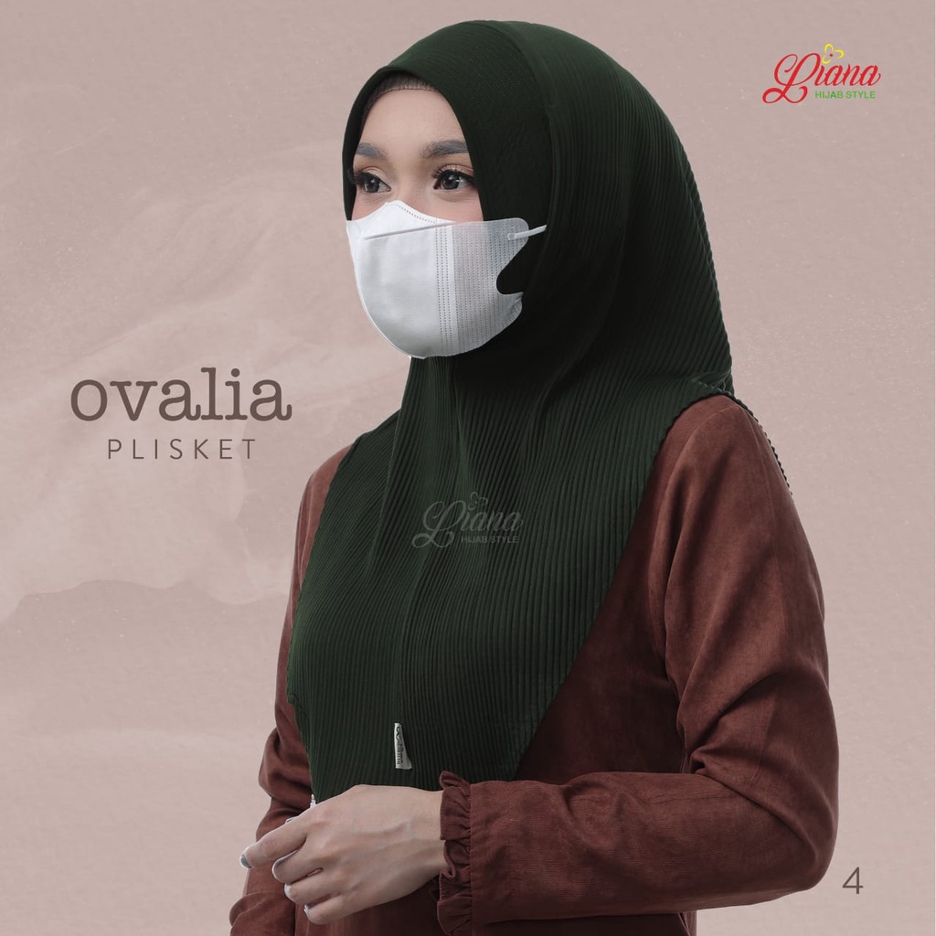 Jilbab Instan Ovalia Plisket Ori Liana Hijab BY QOID-ARMY