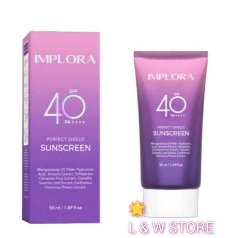 Implora Perfect Shield Sunscreen SPF 40 PA++++/BPOM