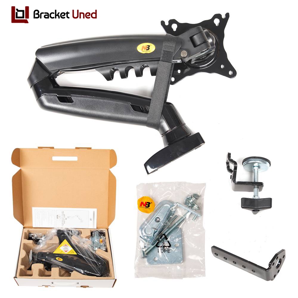 Bracket Braket Breket Monitor 17 - 30 inch Full Motion Gas Strut Flexi Mount Desktop Spring Arm Monitor