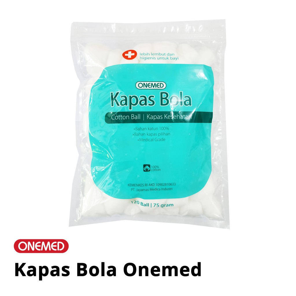 Kapas Bola Onemed Pack Isi 120 Ball