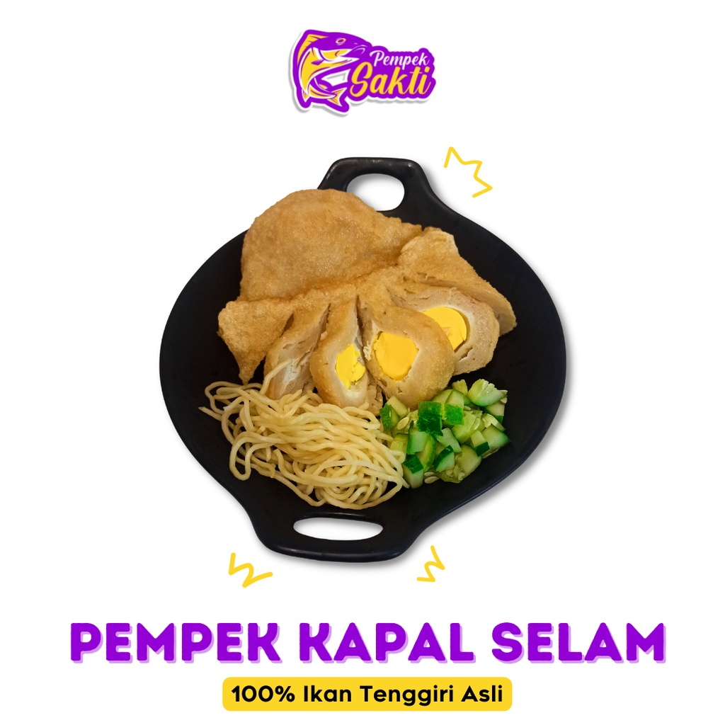 

Pempek Kapal Selam + Cuko/Cheese Sauce (100% Ikan Tenggiri Asli)