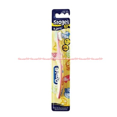 Oral-B Stages 1 Sikat Gigi Anak Usia 4bulan-2tahun Oral B Tahap 1 Toothbrush For Baby Tooth Brush Oralb Bayi