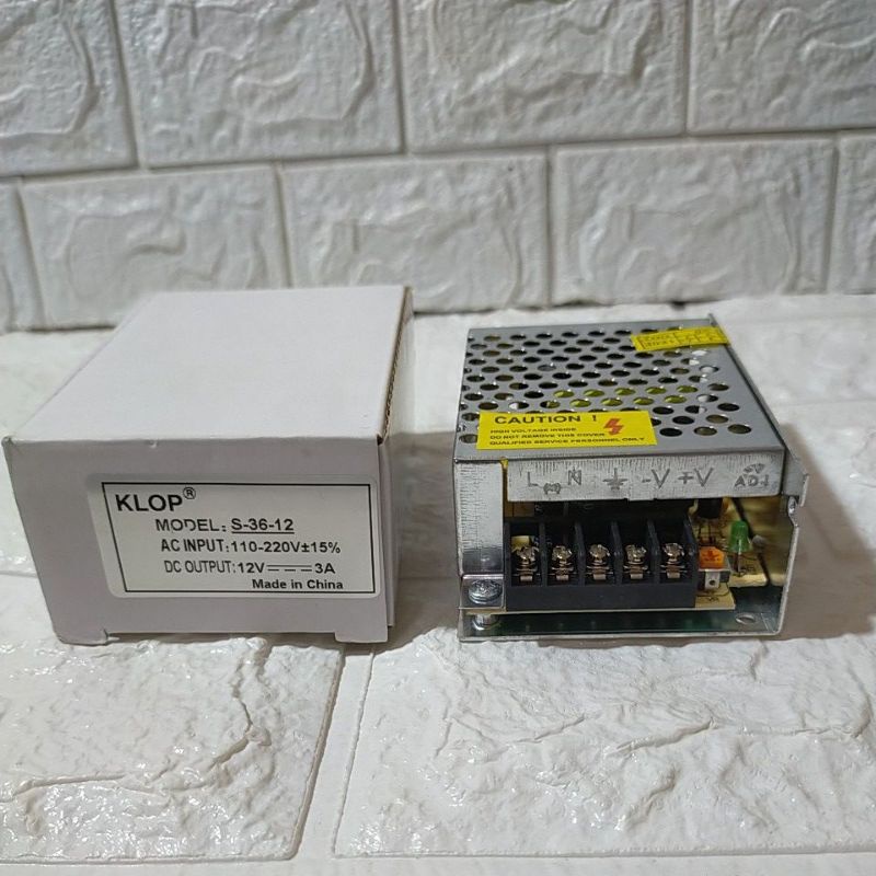 Power supply 12v 3A jaring