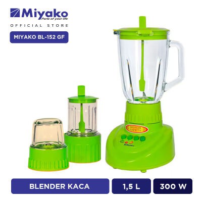 Promo Blender Miyako BL 152 GF 1,5 Liter 1.5 kapasitas besar Kaca 3in1