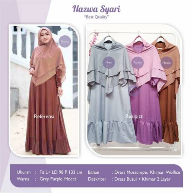 Nazwa syari /gamis syari / gamis set hijab