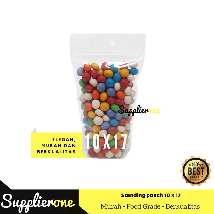 Standing Pouch 10 x 17 Ziplock, Plastik Klip, Pouch klip