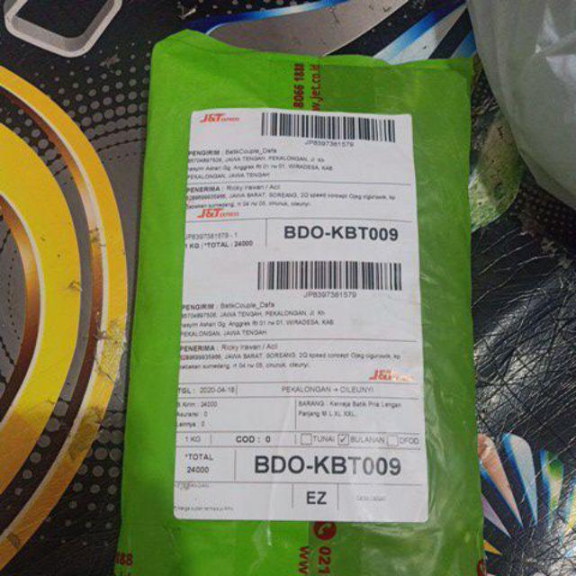 Kemeja Batik Pria Lengan Panjang M L Xl Xxl