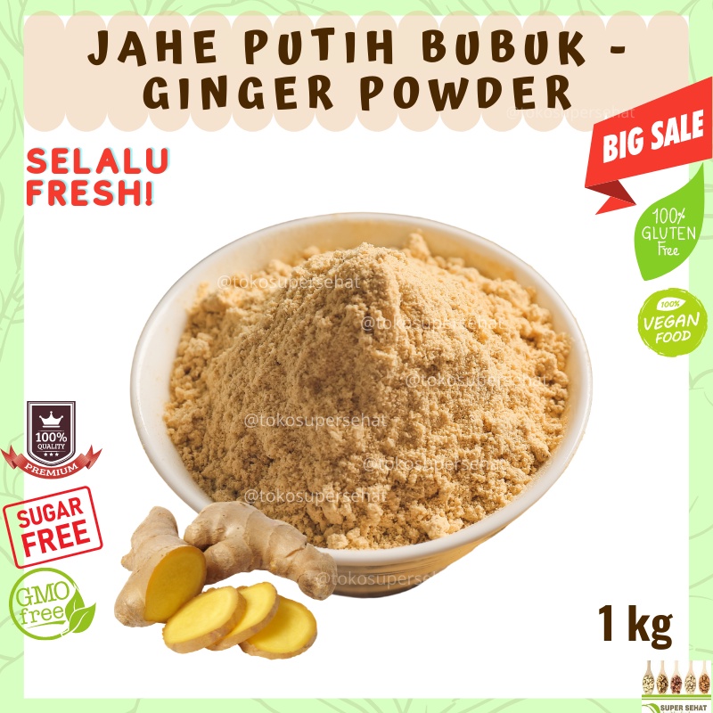 

GINGER POWDER 1KG / JAHE BUBUK MURNI 1KG TANPA GULA