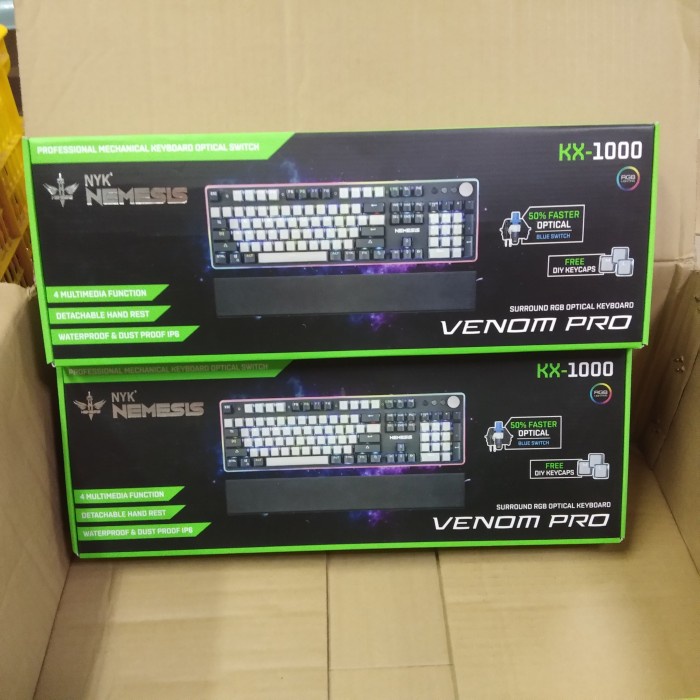 NYK Nemesis Keyboard Gaming KX-1000 VENOM PRO Mecha Optic