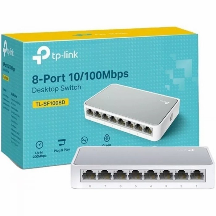 TP-LINK TL-LS1008 8-Port 10/100Mbps Desktop Switch LS1008