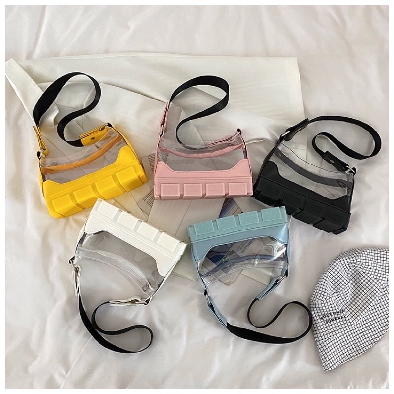 tas selempang jelly wanita fashion