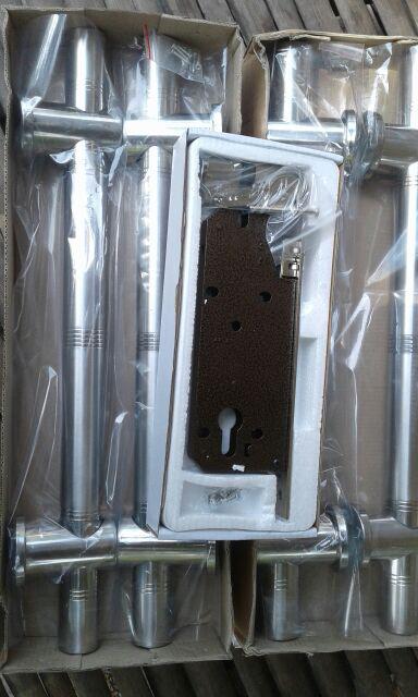 Handle Pintu Rumah Bulat Panjang 45 Cm Tarikan Pintu Dof Minimalis Gagang Pintu Kunci Pintu Dof 3 Cm