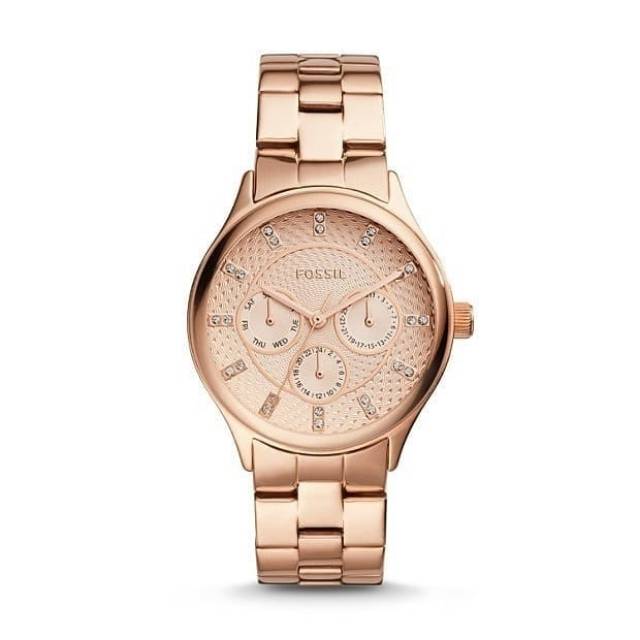Jam tangan Fossil modern shopisticate stainless steel rose gold BQ1561