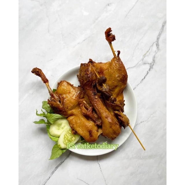 

Bebek Goreng Crispy Sambal Matah Halal Keto EatKetoDiary