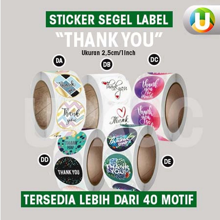 

[Isi 100Pcs - Part 23] Stiker Segel Thank You For Your Order Stiker untuk Kemasan Stiker Amplop