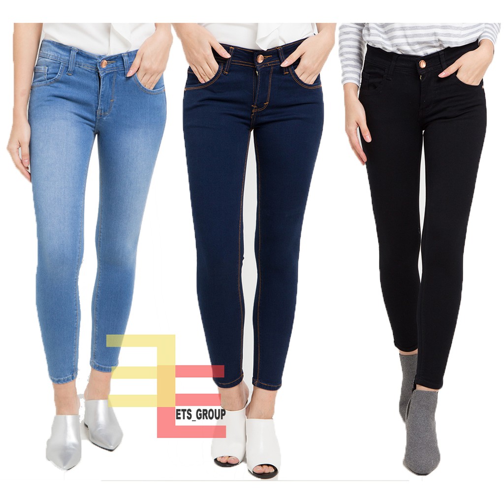 Celana Jeans Wanita Skinny Boyfriend HW Import Murah