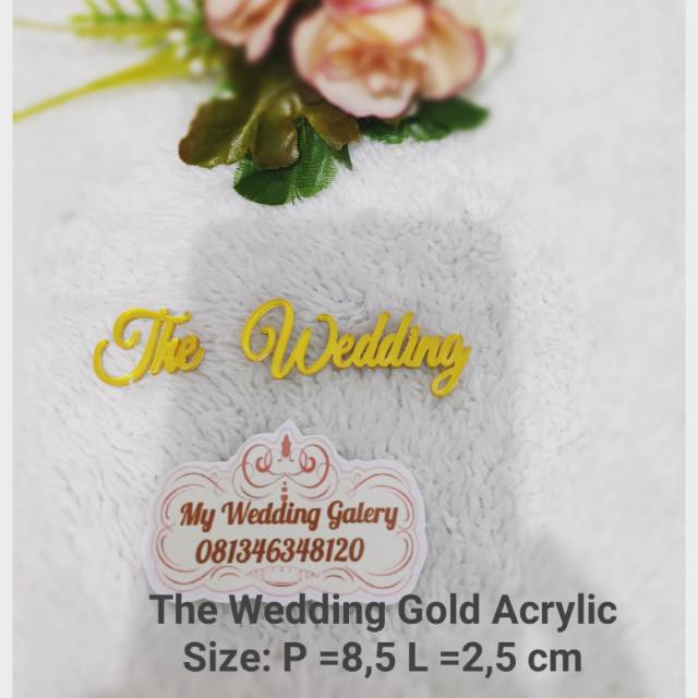 

MWG The Wedding Acrylic Gold