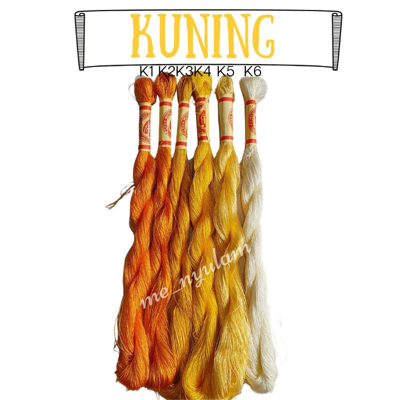 Benang Sulam Polycotton - Kuning