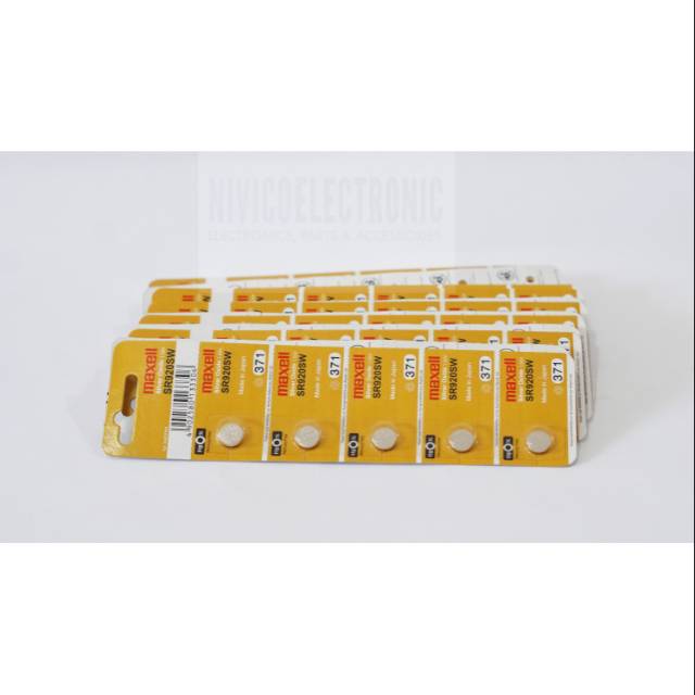 Baterai MAXELL SILVER OXIDE 371 SR920SW