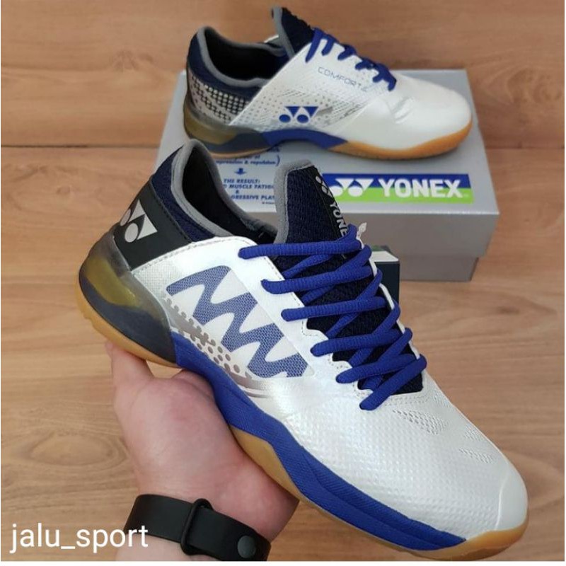 SEPATU BADMINTON YONEX POWER CUSHION COMFORT Z2 White Blue ORIGINAL