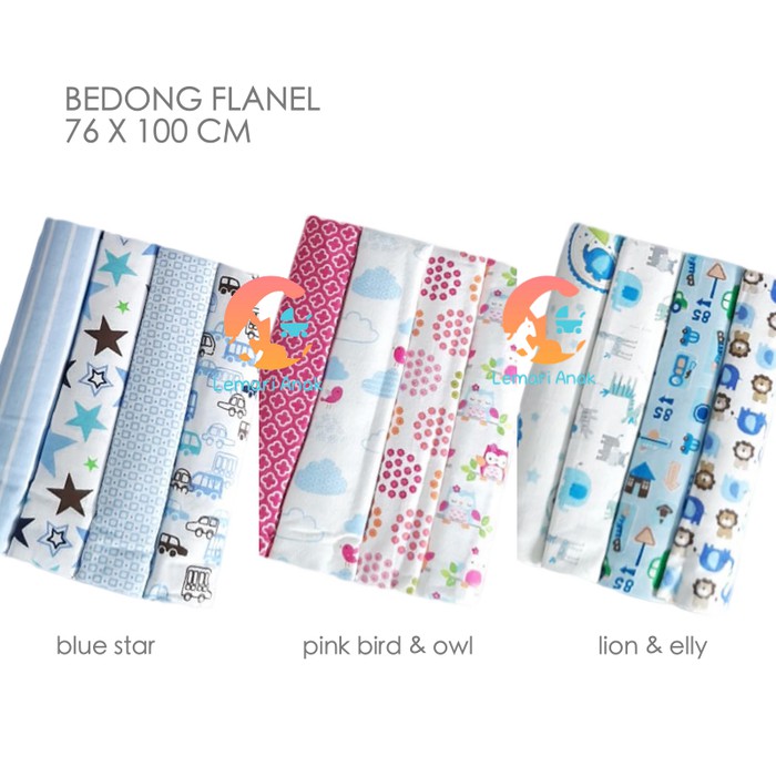 Solusi Bedong Flanel - Bedong Bayi - Baby Blanket - FOX Terjangkau