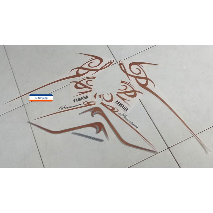 Sticker Motor Yamaha Fino Premium 2017 Putih