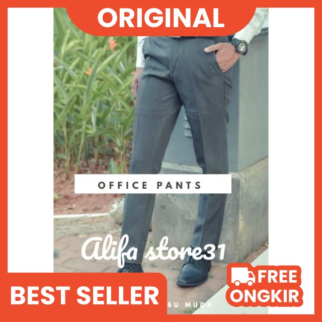 CELANA PANJANG FORMAL PRIA SLIMFIT  CELANA KANTOR PRIA SLIMF CELANA BAHAN PRIA SLIMFIT WOOL