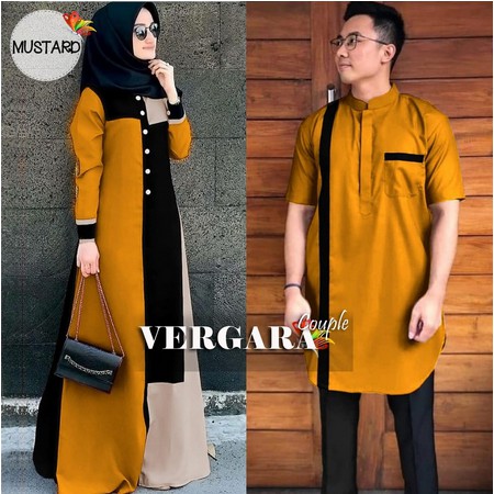 COUPLE LEBARAN IDUL FITRI COUPLE SYARI SYAR'I BAJU MUSLIMAH COUPLE REMAJA TERLARIS