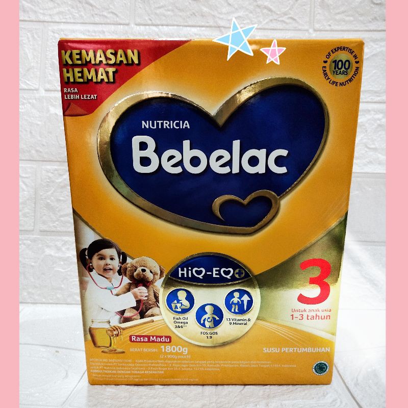 Bebelac 3 Madu jumbo box 1800 gram