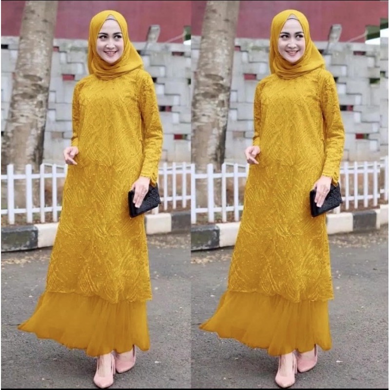 Baju Gamis Remaja terbaru 2021 Baju Gamis Syari Kekinian Fashion Modern