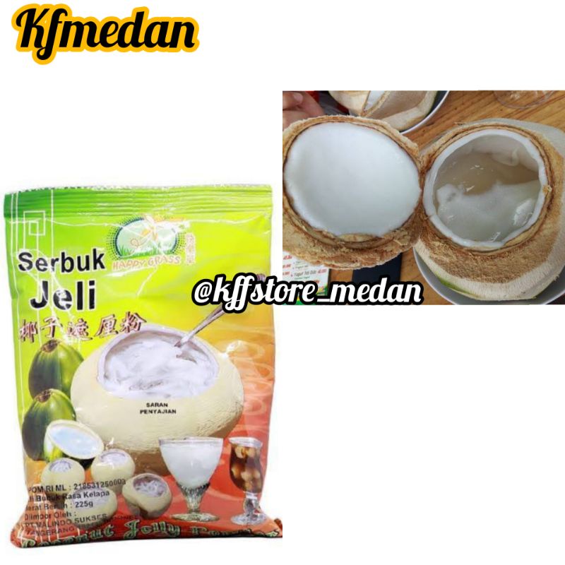

HAPPY GRASS Serbuk Jelly Kelapa 225gr
