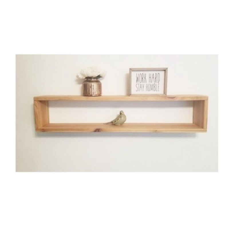 Rak Dinding Kayu Jati Belanda Persegi Panjang Serba Guna