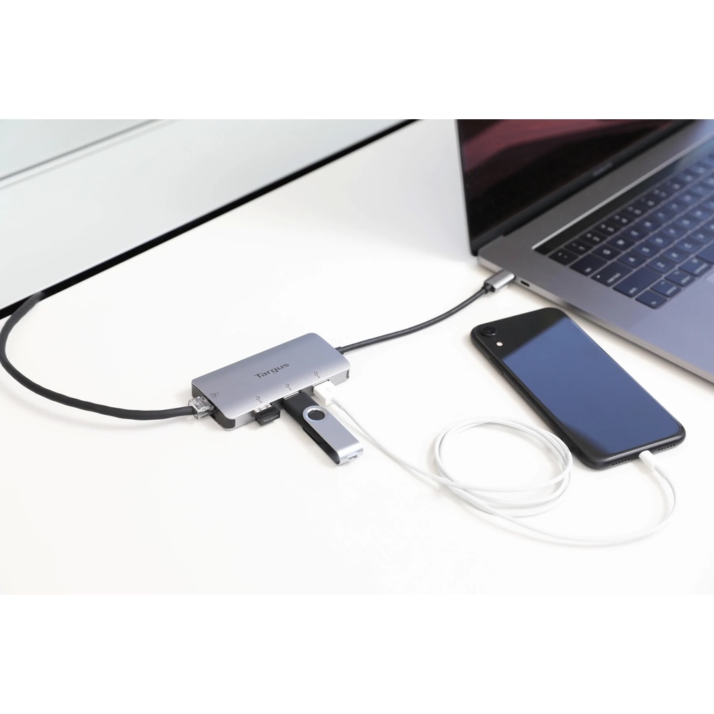 Multi Port USB Hub Targus ACA959AP USB-C to 3X USB-A 3.0 + Ethernet