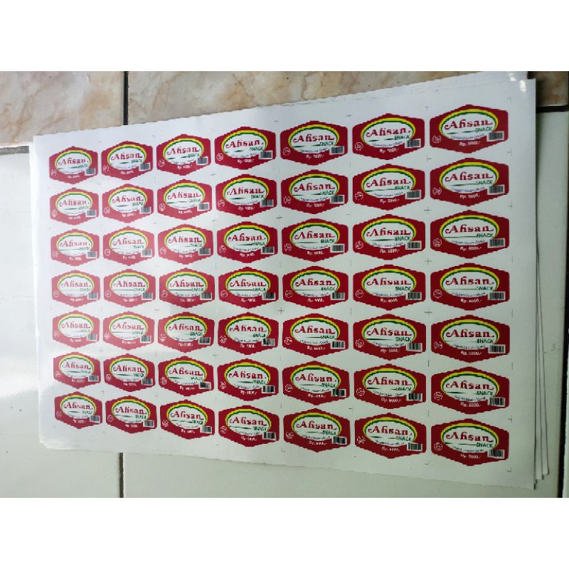 

Stiker kromo ukuran A3+