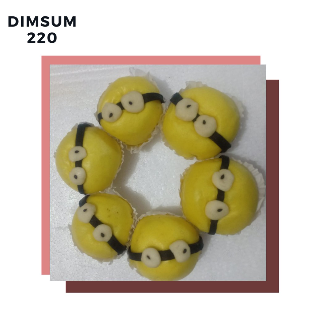 

Pao Minion Isi Kacang Merah Caracter Frozen Isi 6 Hallal