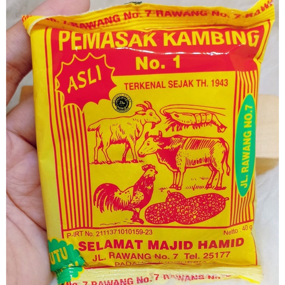 

BUMBU GULAI PEMASAK KAMBING 40 GR SELAMAT MAJID HAMID