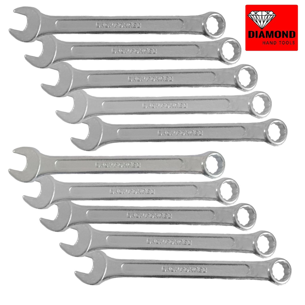 Fafeicy 12Pcs Combination Spanner Set Hand Reparing Tools with Wrench Holder 